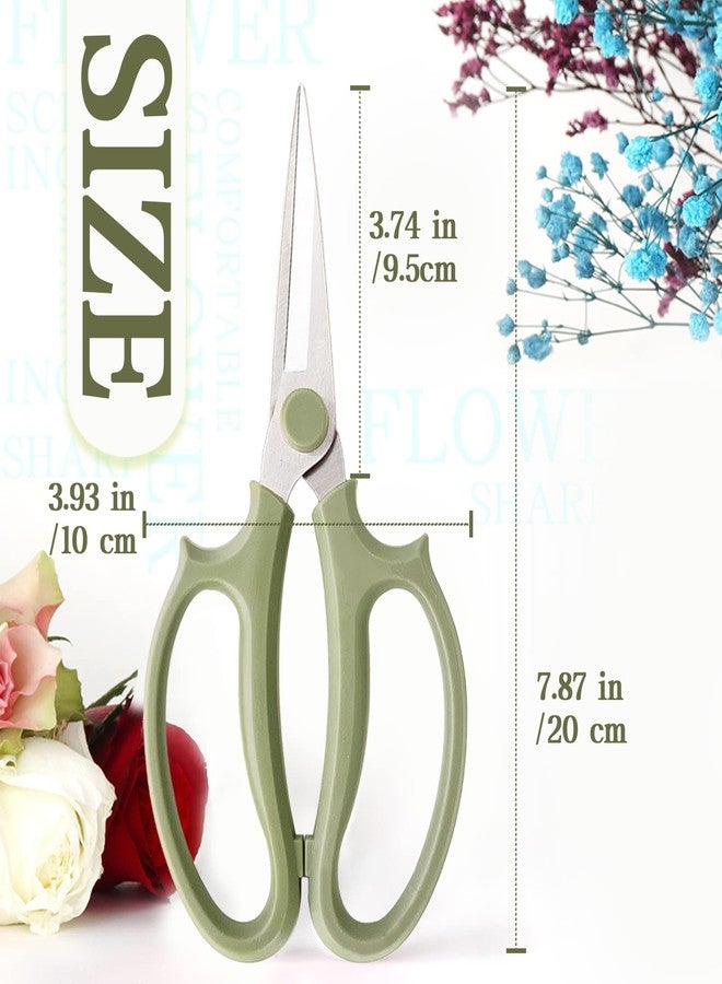 OJYUDD 3Pcs Garden Flower Scissors,Floral Scissors Pruning Shears,Stainless Steel Flower Scissors with Comfortable Grip Handles,Premium Garden Clippers for Flower Arrangement,Gardening Tool - Image 2
